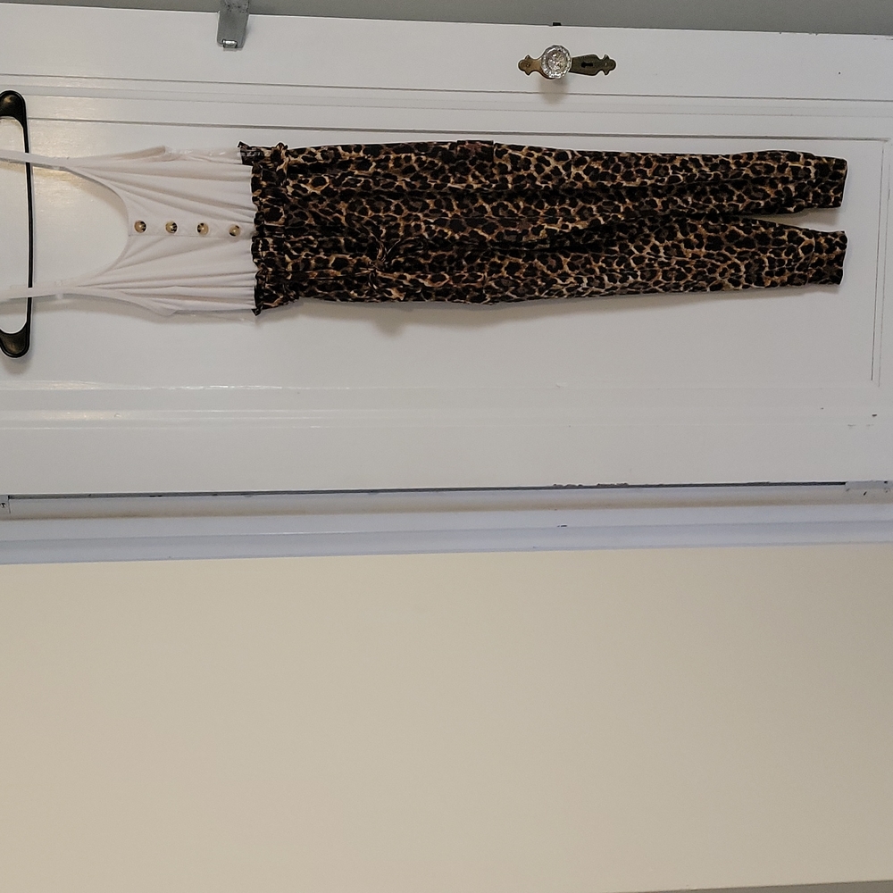 Leopard print jumpsuit